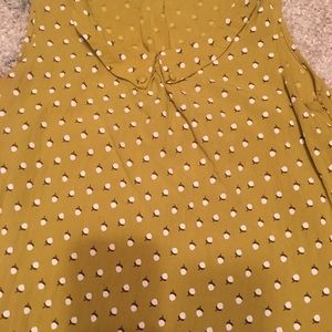 Mustard sleeveless top